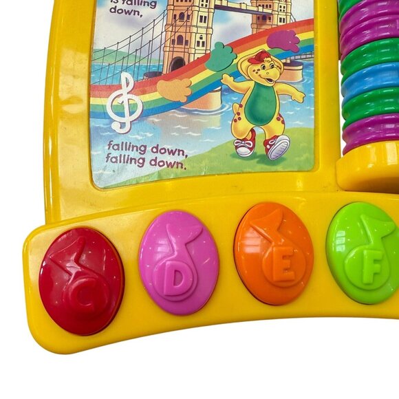 Mattel Barney Musical Nursery Rhymes Piano Book Electronic Interactive Toy 2001 - Picture 3 of 5